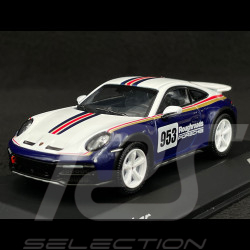 Porsche 911 Dakar Type 992 2023 Roughroads N° 953 Rally Design Gentian Blue / White 1/43 Spark WAP0200020PDKR