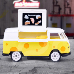 Volkswagen T1 Combi French Touch Deluxe cars Fromagerie Gelb / Weiß 1/59 Majorette 212055013