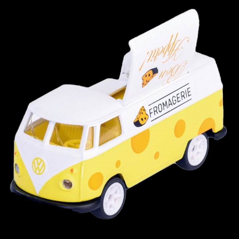 Majorette Volkswagen T1 Burger Noir Mat - Échelle 1:59 - Neuf En Boîte Longue