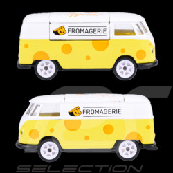 Volkswagen T1 Combi French Touch Deluxe cars Fromagerie Yellow / White 1/59 Majorette 212055013