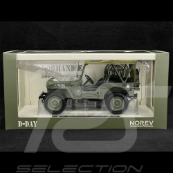 Jeep Army 1944 1st Infantry Division US Army Green 1/18 Norev 189017
