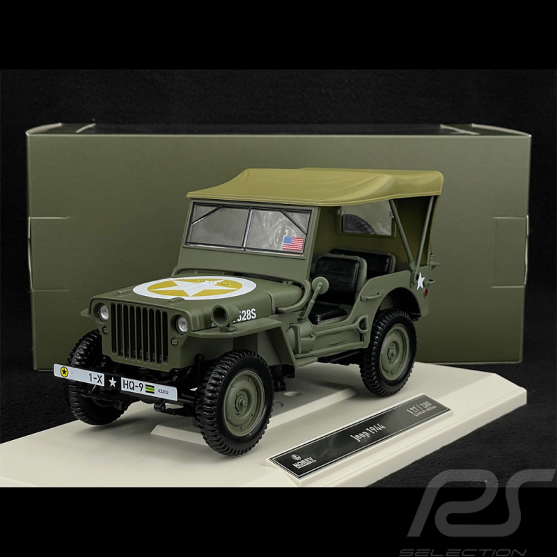Jeep Army 1944 1st Infantry Division US Army Grün 1/18 Norev 189017