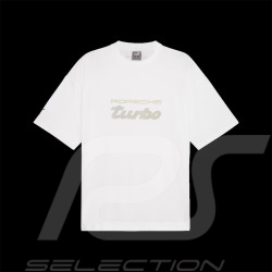 Duo T-shirt Porsche Turbo Puma Weiß / Marineblau 626383 - herren