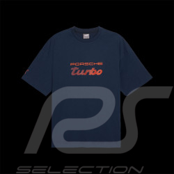 Duo T-shirt Porsche Turbo Puma Weiß / Marineblau 626383 - herren
