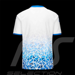 Alpine T-shirt F1 Team Barcelona GP Ocon Gasly Weiß / Königsblau Kappa 361W41W-A06 - herren
