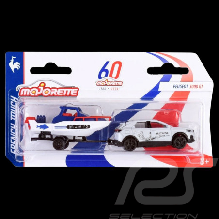 Majorette French Touch Set 60 years Peugeot 3008 with tow bar 1/59 Majorette 212055014