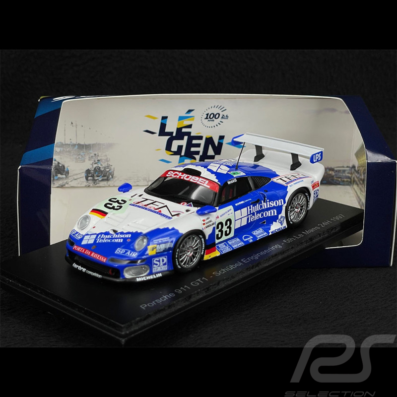 Porsche 911 GT1 Type 993 n° 33 5ème 24h Le Mans 1997 1/43 Spark S5609
