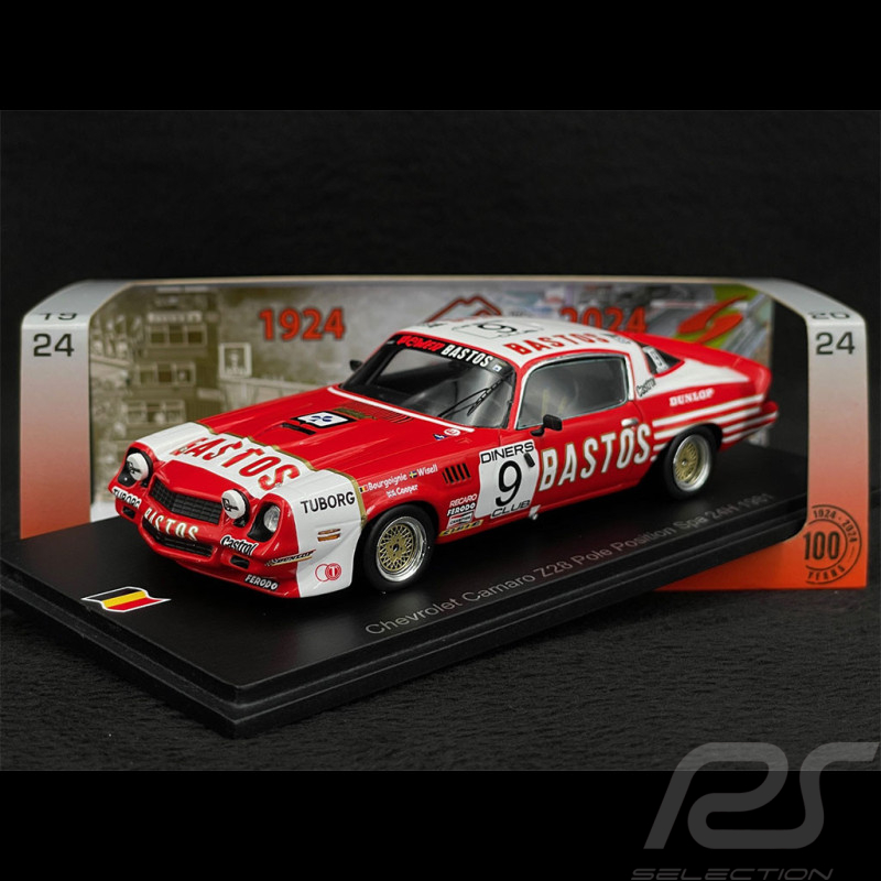 Chevrolet Camaro Z28 n° 9 24h Spa 1981 1/43 Spark 100SPA11