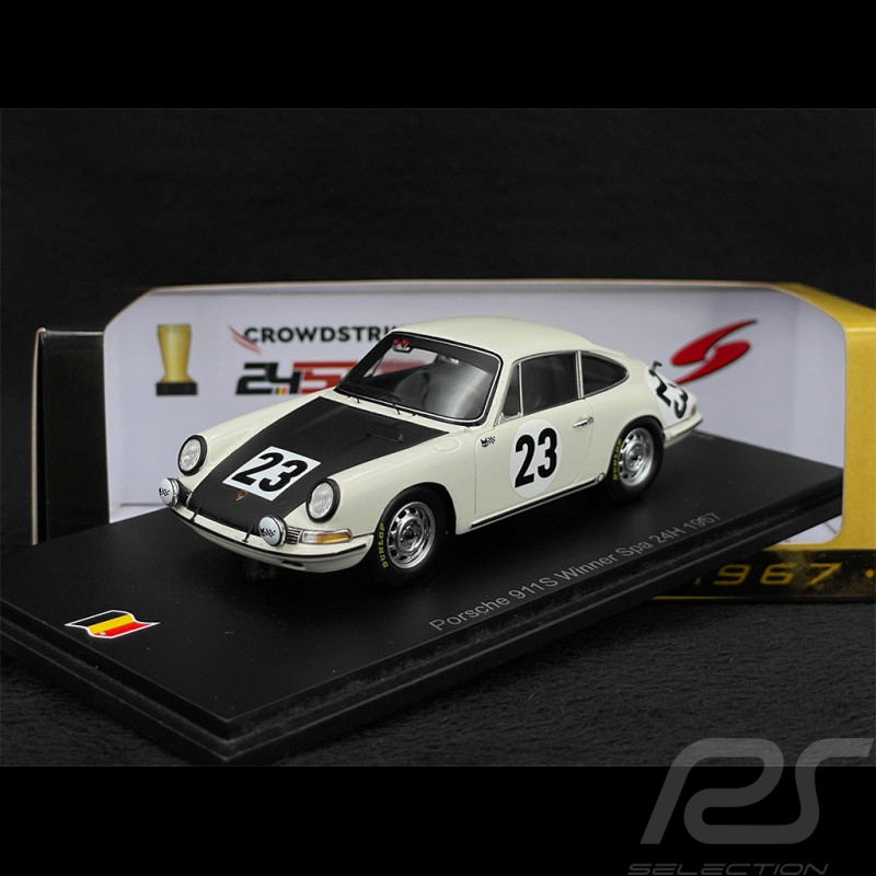 Porsche 911 S n° 23 Vainqueur 24h Spa 1967 1/43 Spark 43SPA1967