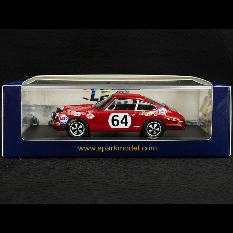 SPARK-MODEL S4412 Scale 1/43 | PORSCHE 911S 1991cc COUPE TEAM C.HALDI N 64 24h LE MANS 1970 JEAN