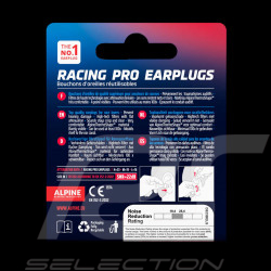 24h Le Mans® Ohrstöpsel Racing Pro Wiederverwendbare Alpine Hearing