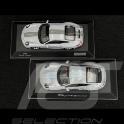 Duo Porsche 911 Sport Classic Type 992 2022 & Type 997 2010 Sportgrau Metallic 1/43 Spark WAP0200100PSCG / WAP0200110RSCL