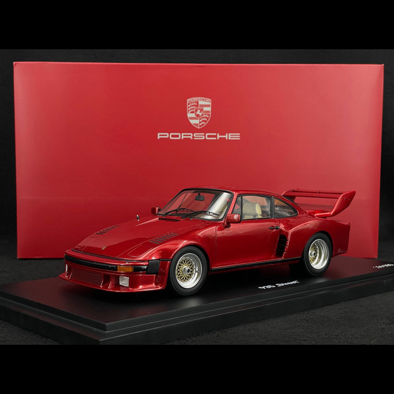 1:43 Spark Porsche 911 Turbo Giorno 935 Street Red Mansour Ojjeh Map Museo