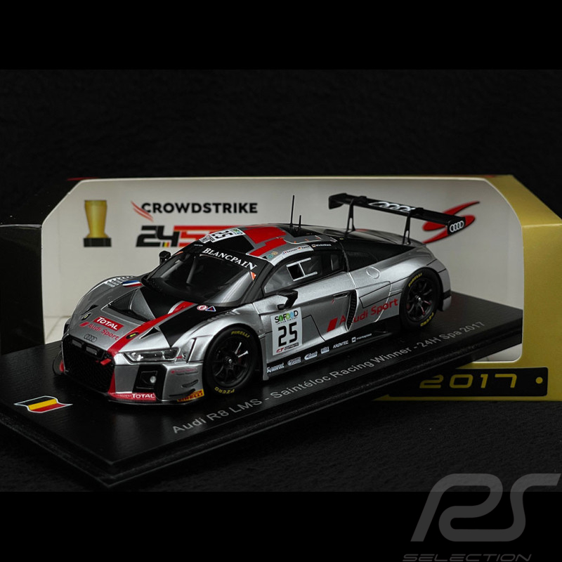 Audi R8 LMS n° 25 Vainqueur 24h Spa 2017 1/43 Spark 43SPA2017