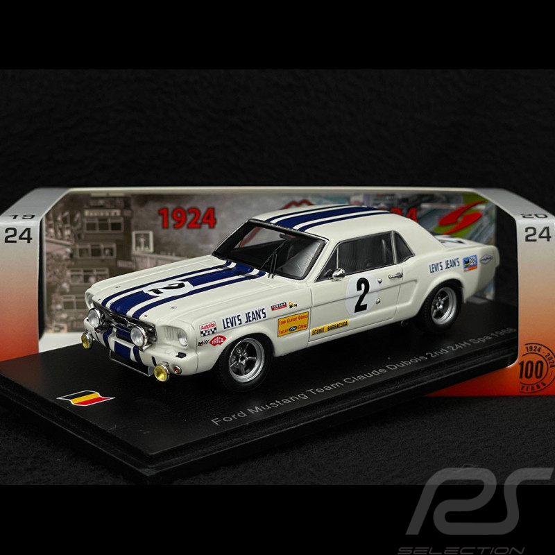 Ford Mustang n° 2 2. 24h Spa 1968 1/43 Spark 100SPA03