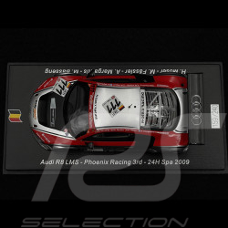 Audi R8 LMS n° 111 3ème 24h Spa 2009 1/43 Spark 100SPA21