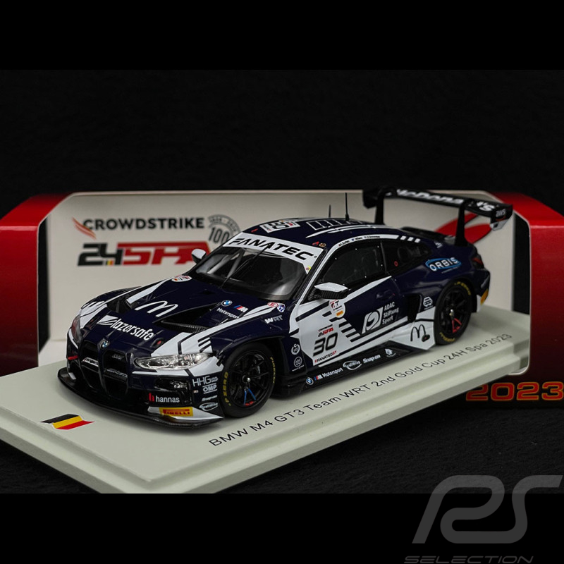 BMW M4 GT3 n° 30 2ème 24h Spa 2023 1/43 Spark SB709