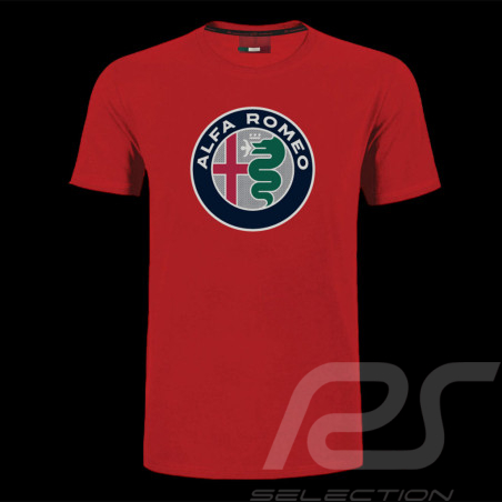 T-shirt Alfa Romeo Logo Rot AR2007RE - Herren