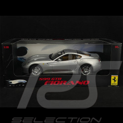 Ferrari 599 GTB Fiorano 2007 Gris Grigio Ingrid 1/18 Hot Wheels J2918
