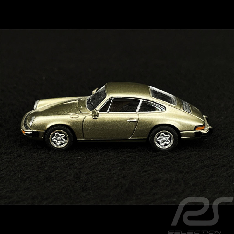 Porsche 911 Coupe 1976 Gold 1/87 Brekina Automodelle 16302