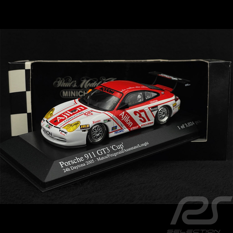 Porsche 911 typ 996 GT3 Cup Daytona 2005 n° 37 Ajilon 1/43 Minichamps 400056237