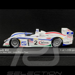 Audi R8 n° 2 3. 24h Le Mans 2004 1/43 Minichamps 400041302