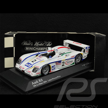 Audi R8 n° 2 3. 24h Le Mans 2004 1/43 Minichamps 400041302