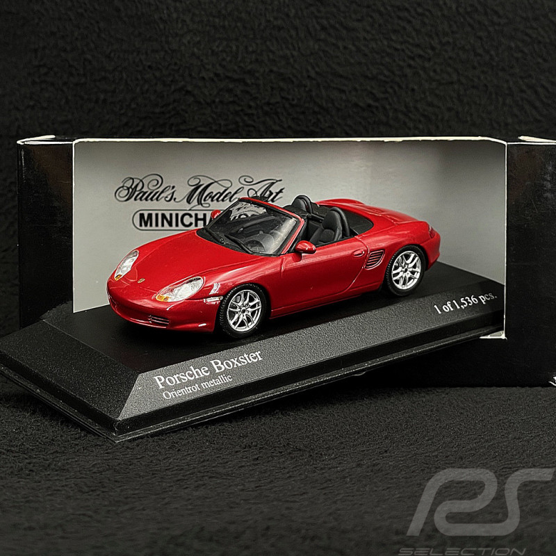 Porsche Boxster Type 986 2002 Rouge Orient Métallique 1/43 Minichamps 400062031
