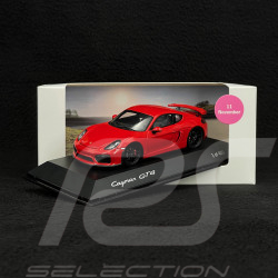 Porsche Cayman GT4 Type 981 2015 Metallic Indischrot 1/43 Spark MAP02021116