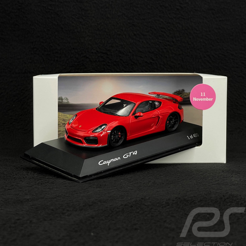 Porsche Cayman GT4 Type 981 2015 Metallic Indischrot 1/43 Spark MAP02021116