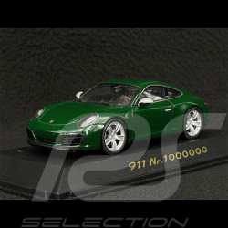 Porsche 911 type 991 Carrera S N ° 1 million 1000000 Irischgrün 1/43 Spark WAP0209100H