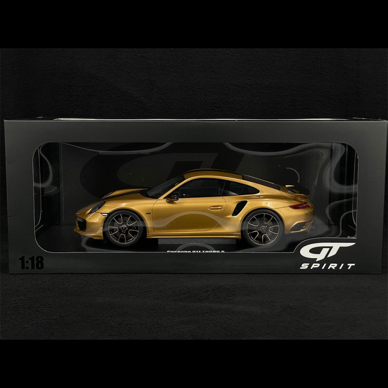 Miniature GT Spirit Porsche 911 Turbo S – Echelle 1/18 – Résine – Or (GT444)