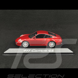 Porsche 911 Carrera 4S type 997 2009 Rubinrote 1/43 Minichamps WAP02001718