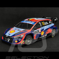 Thierry Neuville Hyundai i20 Rally1 n° 11 3ème Rallye Monte Carlo 2023 WRC 1/18 Top Speed TS0545