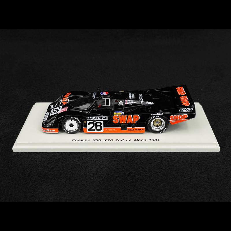 Porsche 956 N°26 24h Du Mans 1984 - Kit Résine 1/43 Monté, P. Henn / T. Bird (Record)