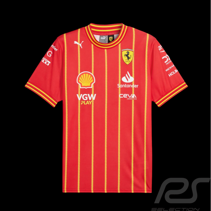 Ferrari T-shirt F1 Team Charles Leclerc Soccer Rot 7012279950-001 - unisex