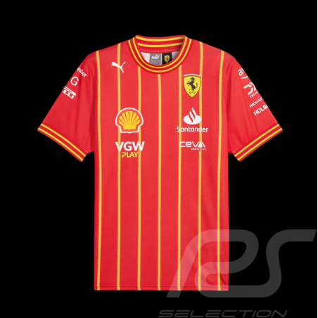 Ferrari T-shirt F1 Team Charles Leclerc Soccer Red 7012279950-001 - unisex
