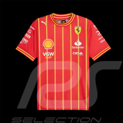 Ferrari T-shirt F1 Team Carlos Sainz N° 55 Soccer Red 7012279950-002 - unisex