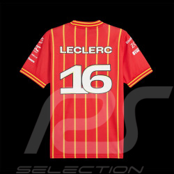 T-shirt Ferrari F1 Team Charles Leclerc N° 16 Soccer Rouge 7012279950-001 - mixte