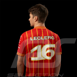 T-shirt Ferrari F1 Team Charles Leclerc N° 16 Soccer Rouge 7012279950-001 - mixte