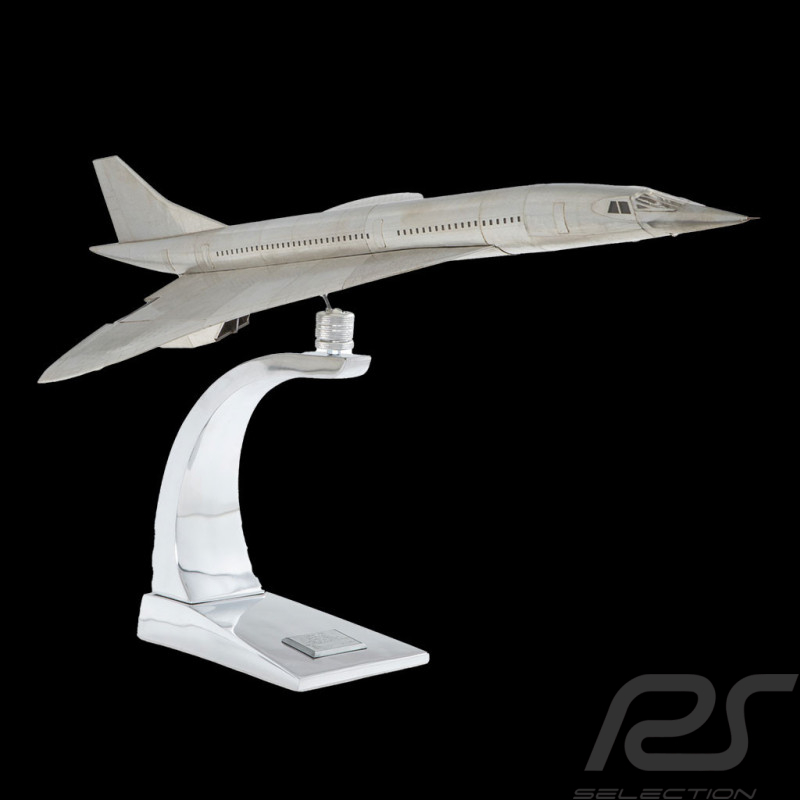 Flugzeug Concorde 1976 mit Aluminiumsockel AP460