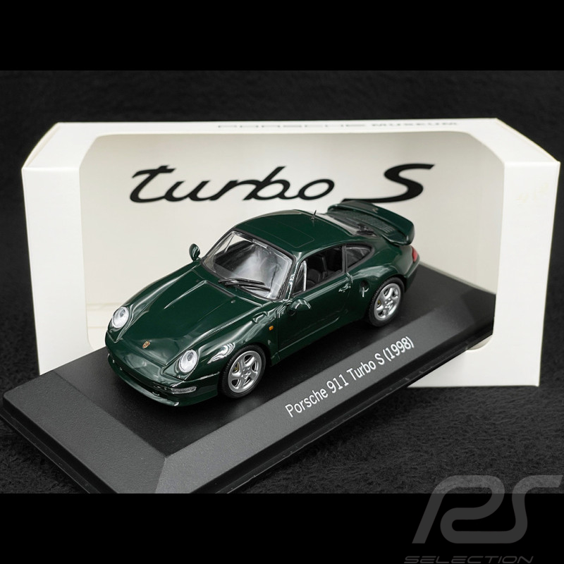 Porsche 911 Turbo S Type 993 1998 vert foncé 1/43 Minichamps MAP02002516