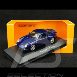 Porsche 911 type 993 Turbo 1993 midnight blue metallic  1/43 Minichamps 940069201