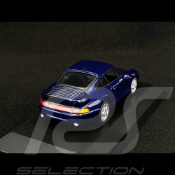 Porsche 911 type 993 Turbo 1993 bleu midnight métallisé  1/43 Minichamps 940069201