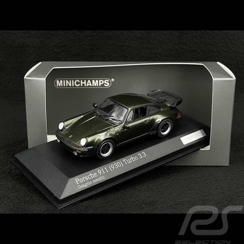 Porsche 911 type 930 Turbo 3.3 metallic oak green 1/43 Minichamps CA04316035
