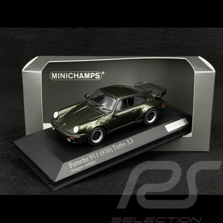 Porsche 911 type 930 Turbo 3.3 metallic oak green 1/43 Minichamps CA04316035