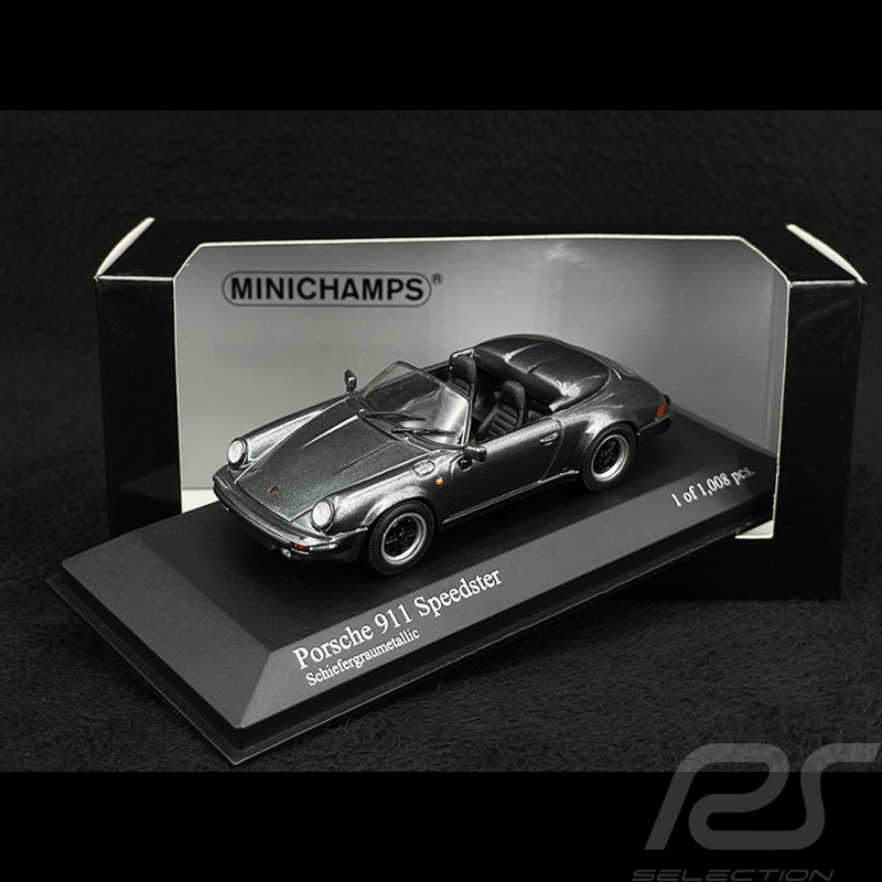 Porsche 911 Speedster 1988 slate grey metallic 1/43 Minichamps 430066135
