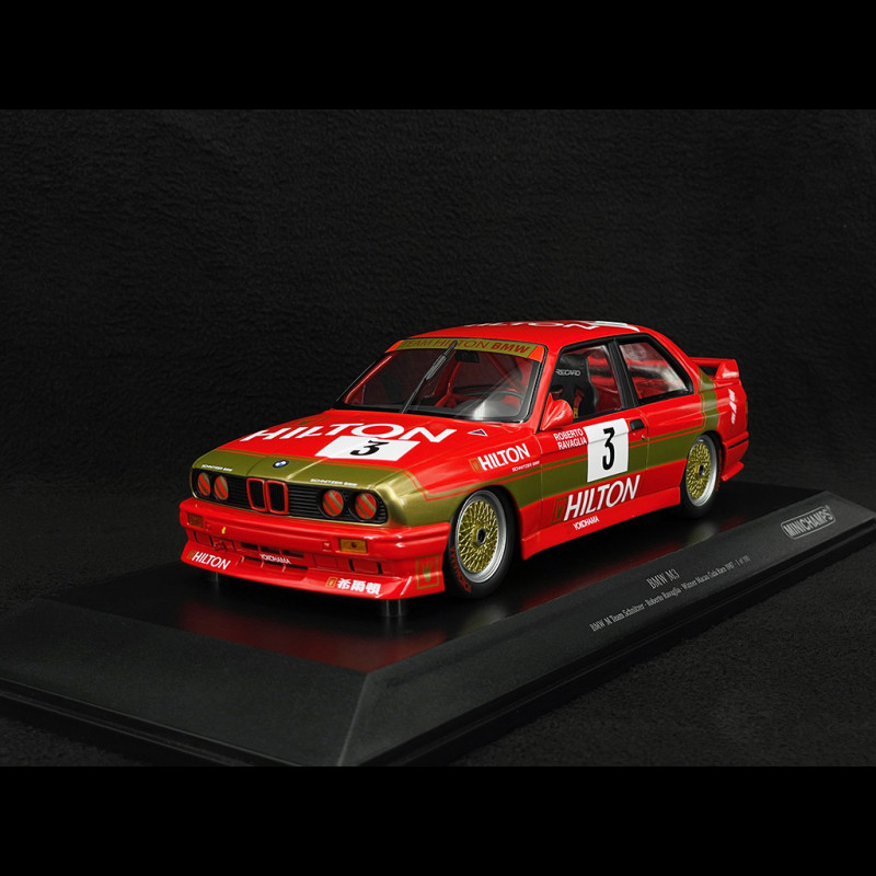 Miniature Minichamps BMW M3 Schnitzer – 1/18 – Vainqueur Macau Guia 1987 – Prévente