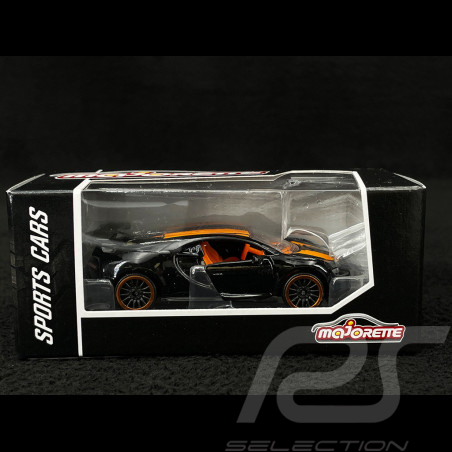 Bugatti Chiron Pur Sport Racing Sports Premium Showbox Black / Orange 1/59 Majorette 212052793STB