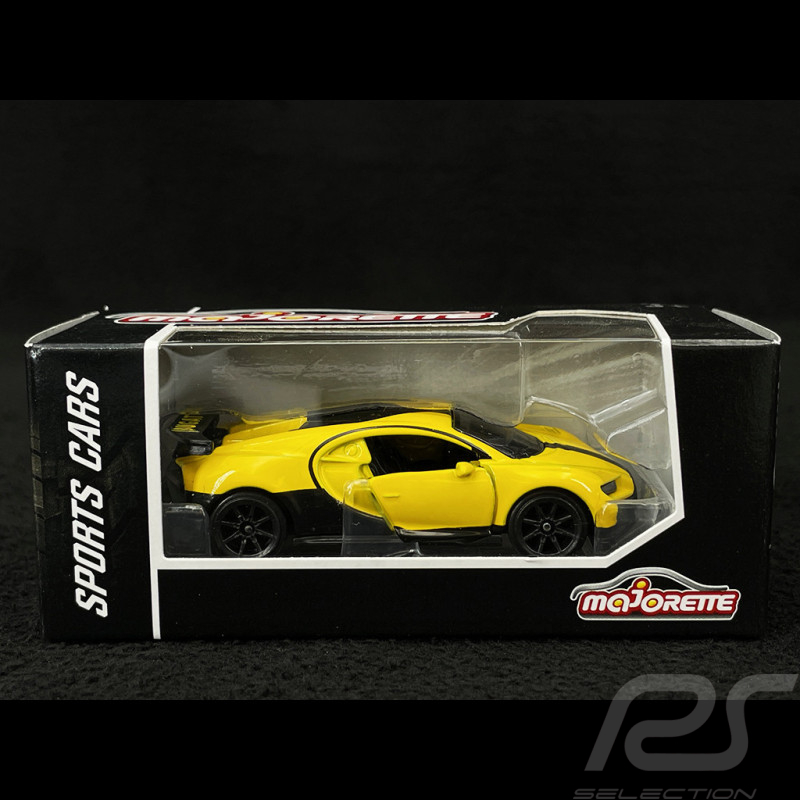 Bugatti Chiron Pur Sport Racing Sports Premium Showbox Jaune / Noir 1/59 Majorette 212052793STB